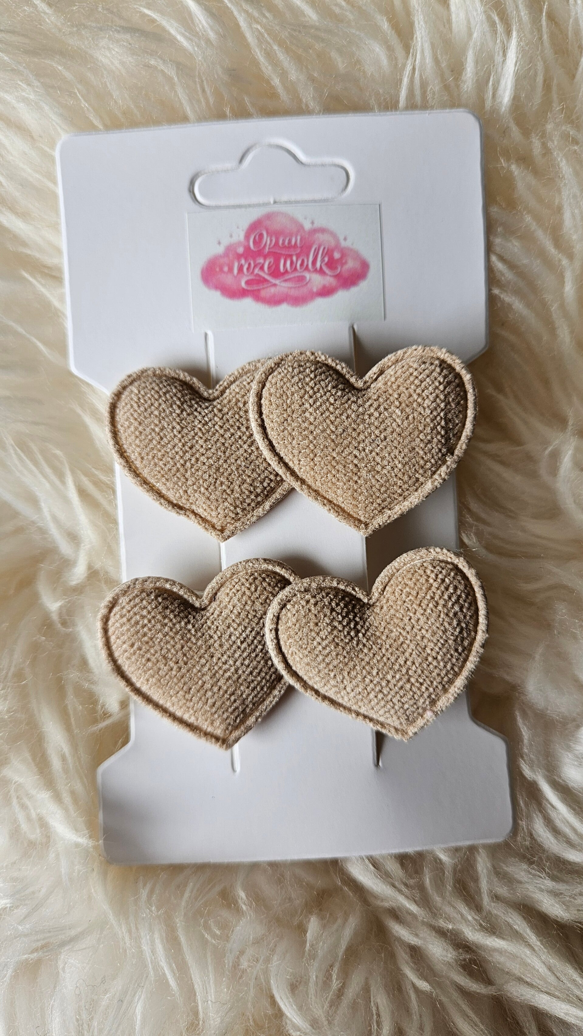 Haarclips twee hartjes