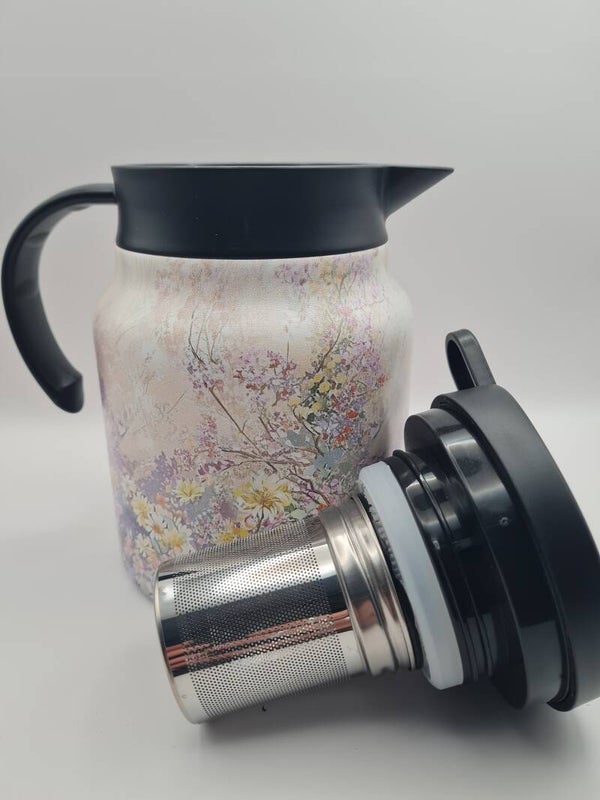 Thermosfles met filter 1000ml