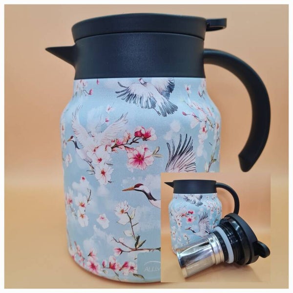 Thermosfles met filter 1000ml