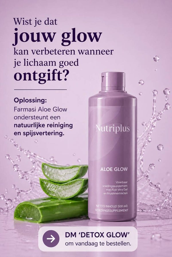 Nutriplus Aloe Glow Aloë Vera-drank met mandarijnsmaak