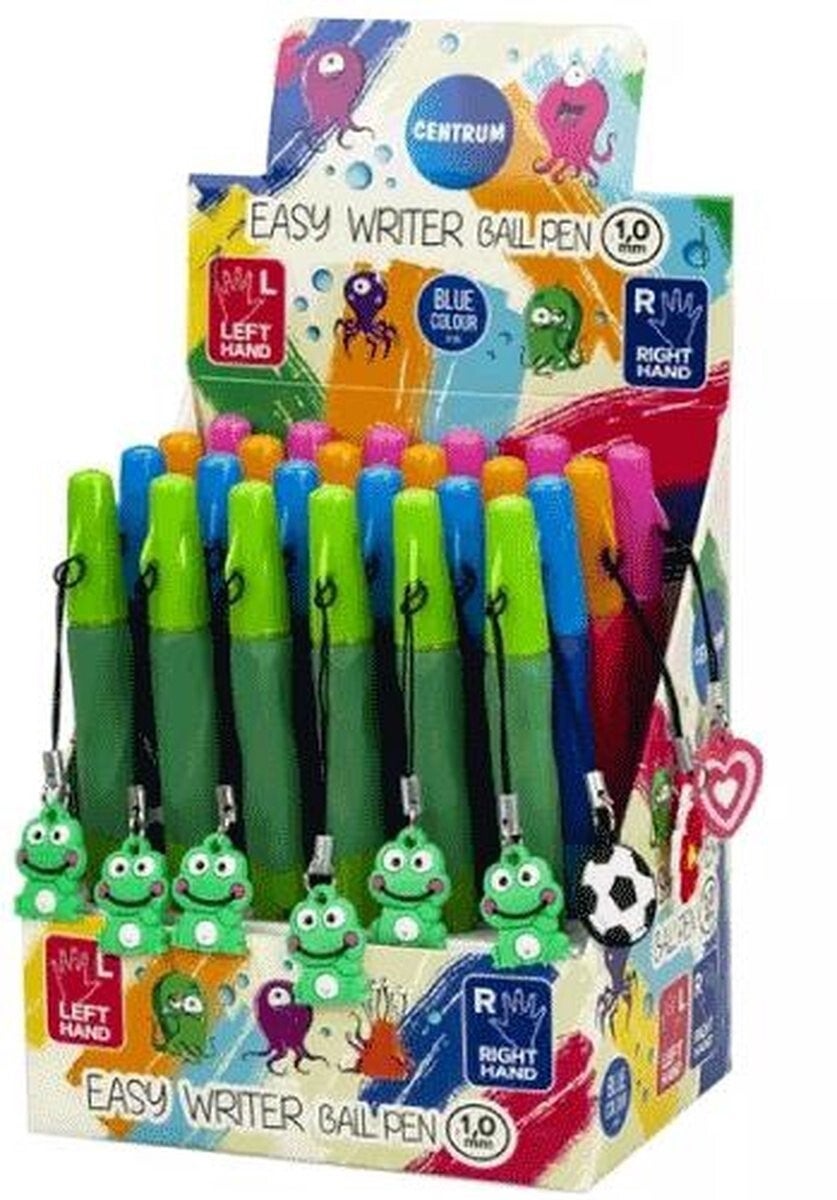 Easygrip balpen rechts- en linkshandig - Groen, roze, oranje of blauw