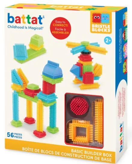 Bristle Blocks in doos - 56 stuks