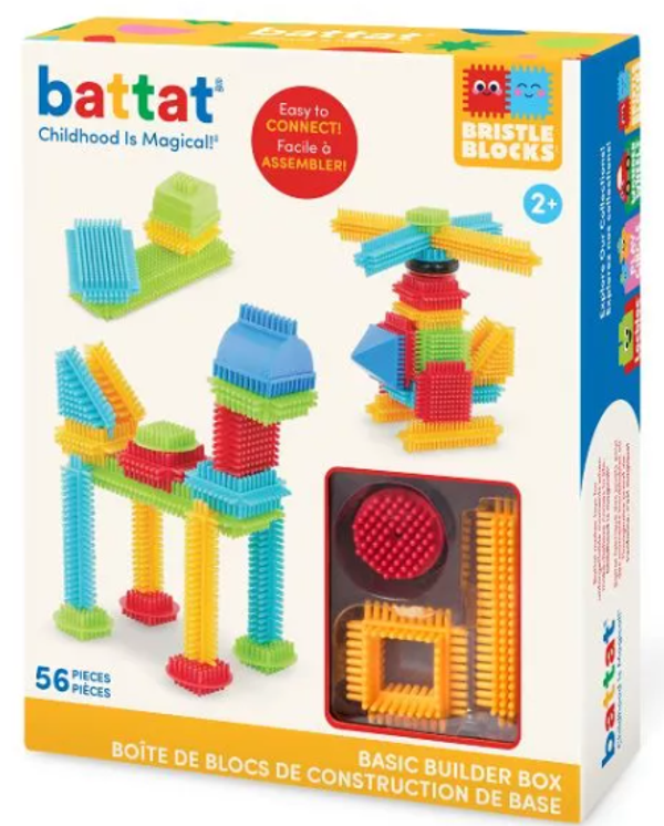 Bristle Blocks in doos - 56 stuks