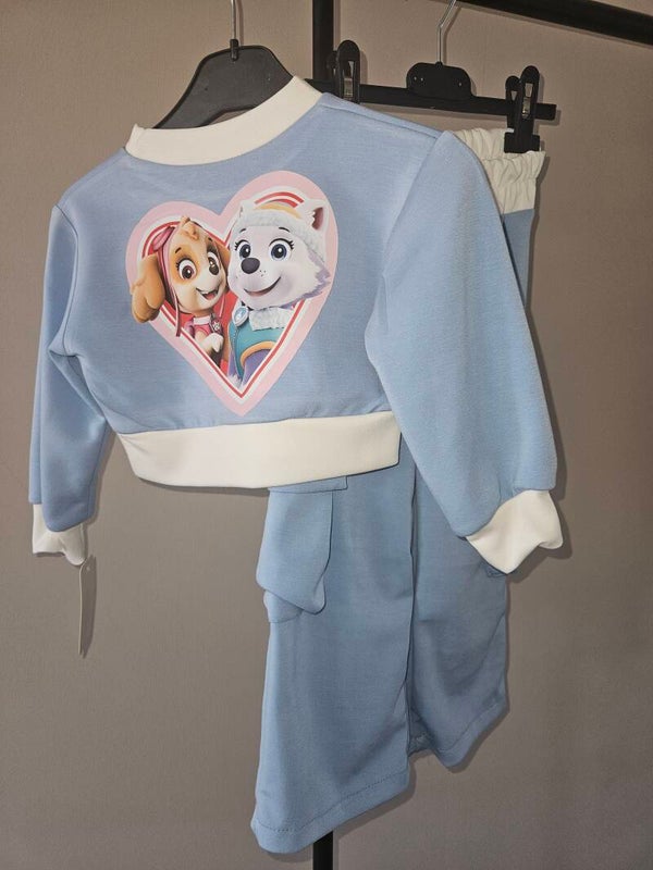 Setje blauw  hartje pawpatrol