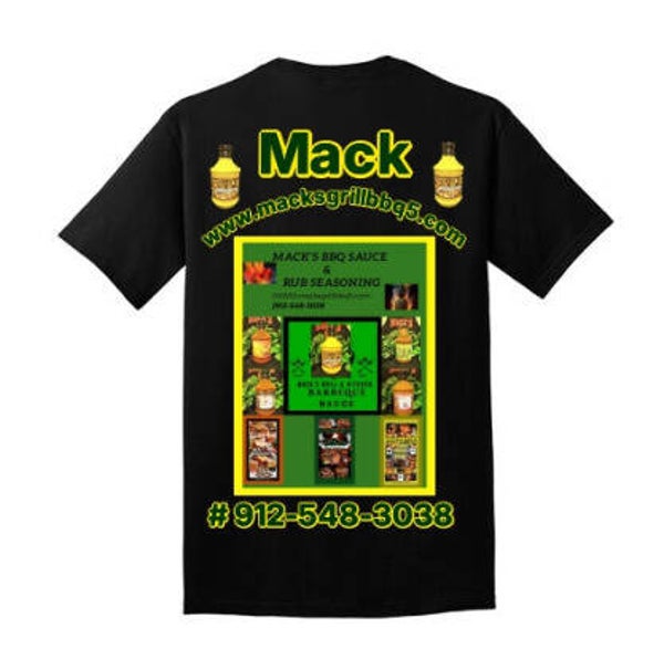 Mack's Griill  & Kitchen  Black T-Shrit