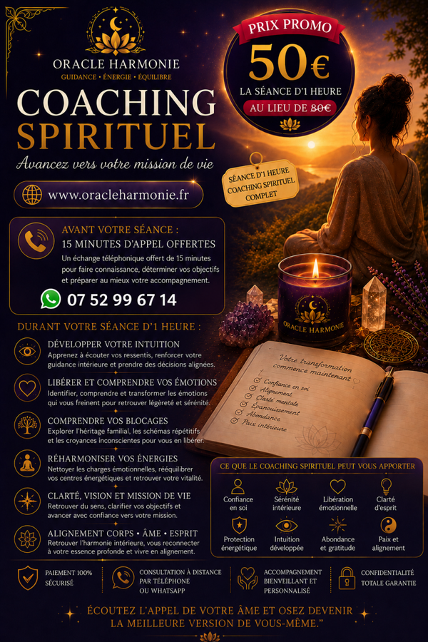 ✨ Coaching Spirituel – 50 €