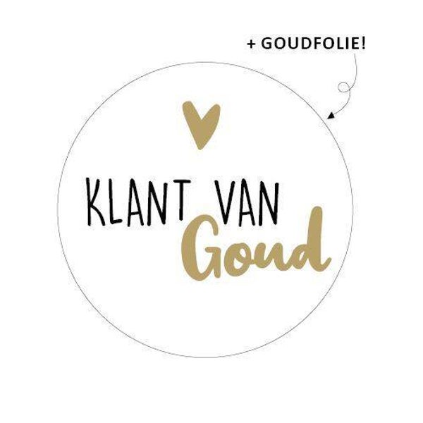 Etiket "klant van goud" (€2,- per 10 stuks)