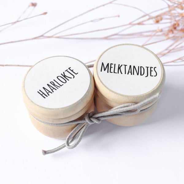 Bewaardoosje Melktandjes + Haarlokje