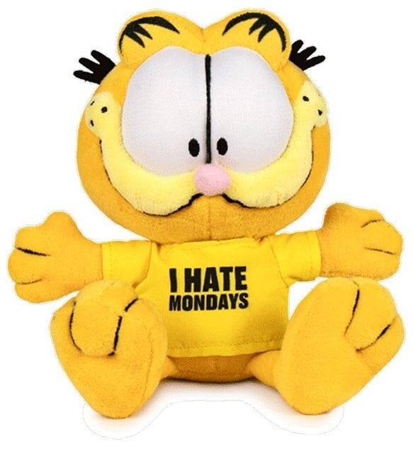 Garfield 30 cm "I hate mondays"