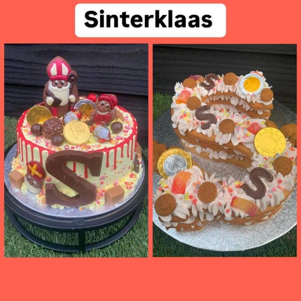 Sinterklaas letter S CookieCake 8/10 personen