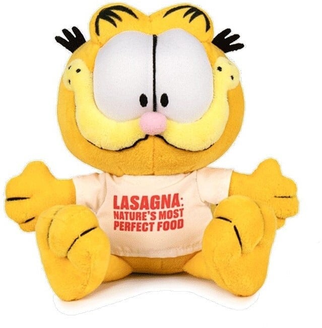 Garfield 30 cm "Lasagna nature's most perfect food"