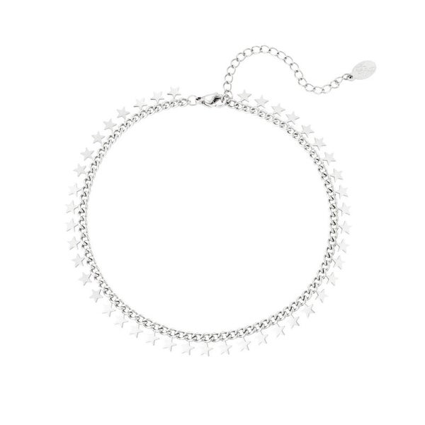 Enkelbandje sterren zilver
