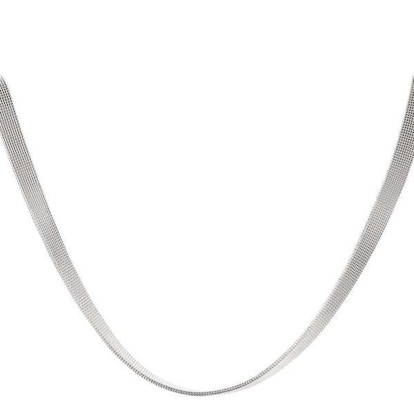 Edelstalen ketting elegant zilver stainless steel
