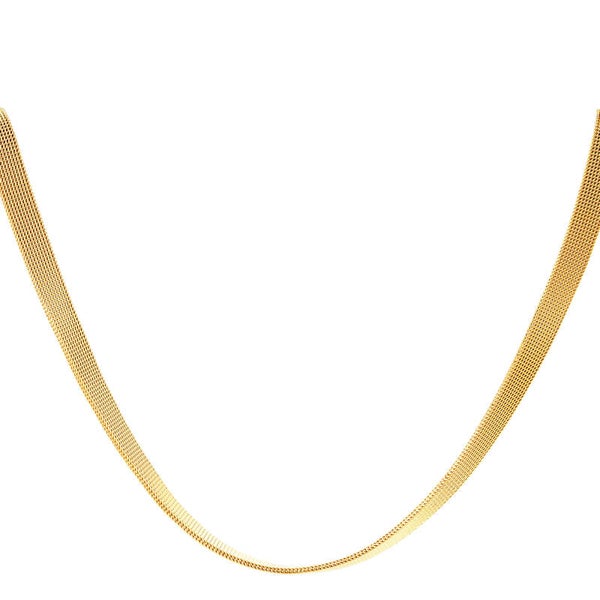Edelstalen ketting elegant goud stainless steel