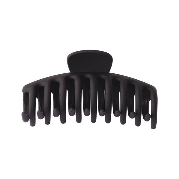 Grote haarclip matte afwerking Zwart