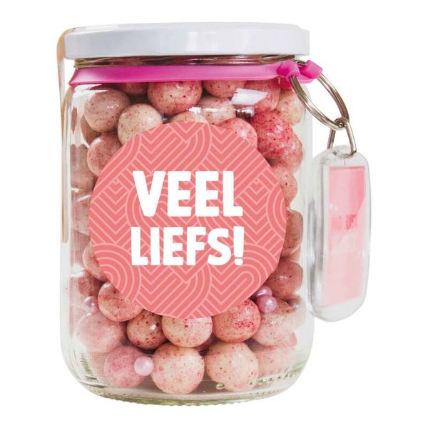 Crunchy choco's wit framboos | Veel liefs!