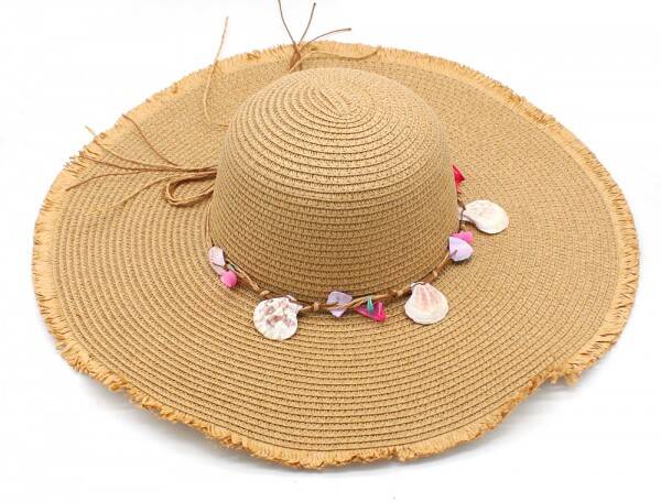 Ibiza hoed rond bruin