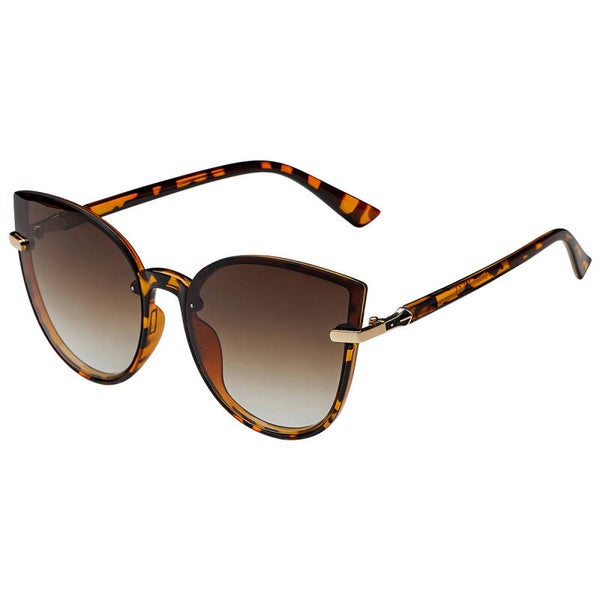 Cat eye zonnebril bruin
