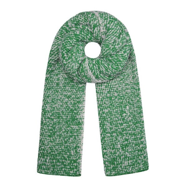 Sjaal met reliëf Groen/Beige