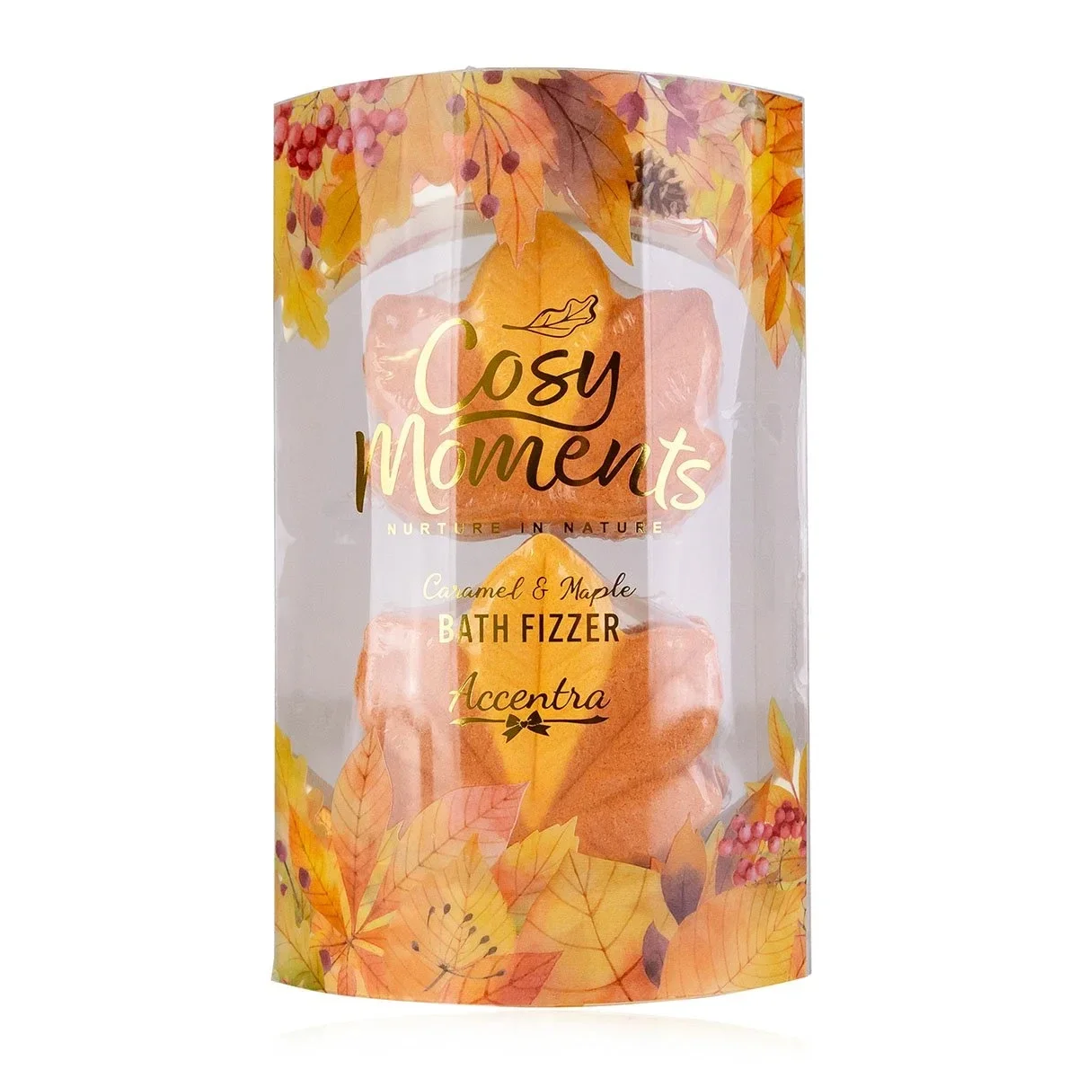 COSY MOMENTS 3 stuks bath bomb in geschenkverpakking, geur: Caramel & Maple
