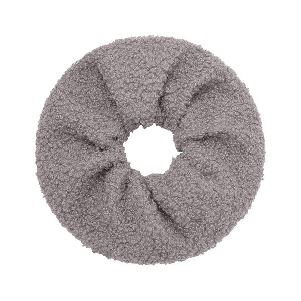 Teddie scrunchie grijs