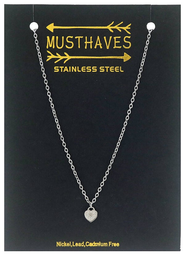 Ketting met hart zilver