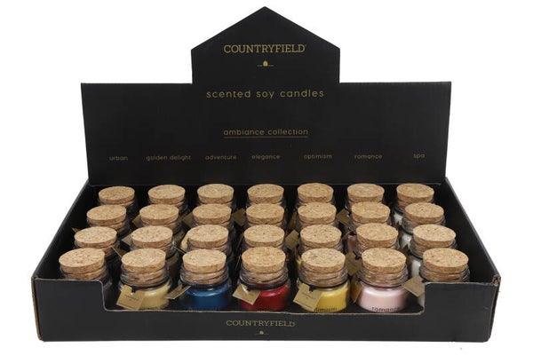 Ambiance geurkaars mini multicolor