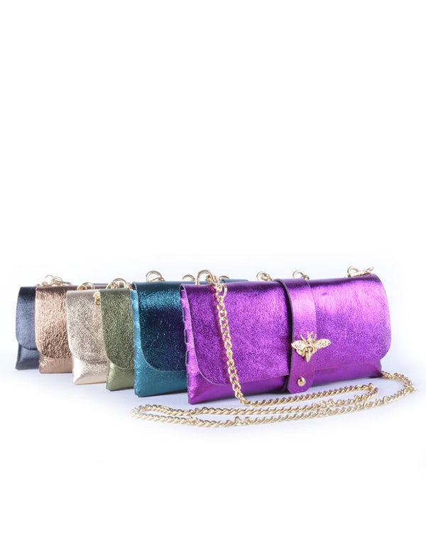 Lederen tas Luna Petrol