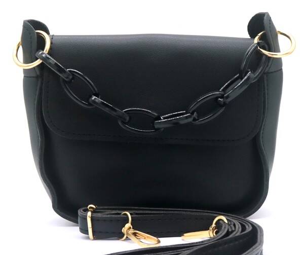 Bag with Chain zwart