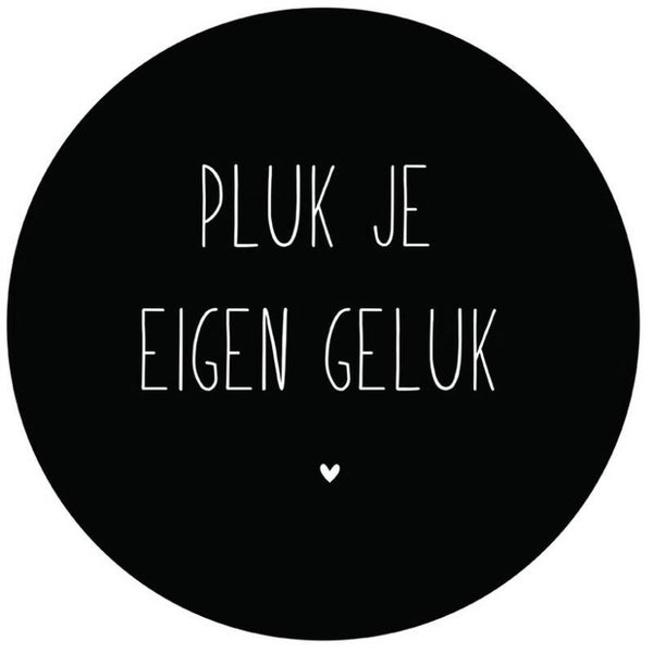Muurcirkel pluk je eigen geluk 30 cm