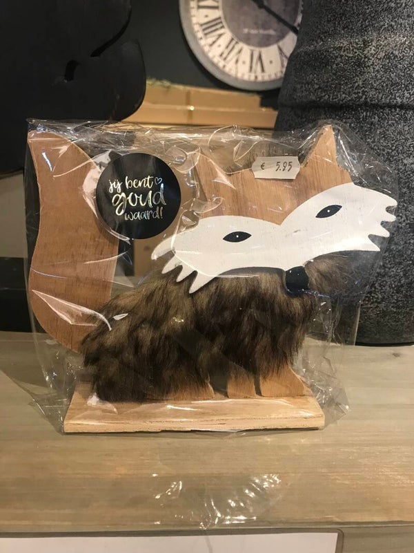 Houten vosje
