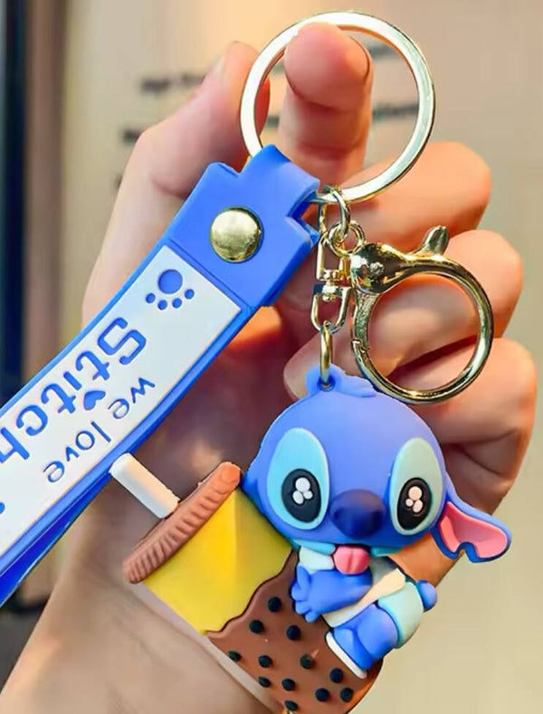 Stitch bubble tea sleutelhanger