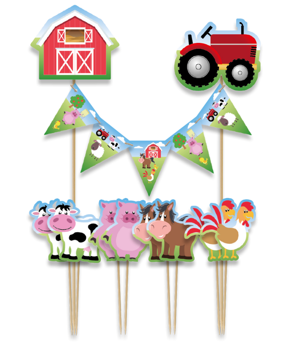 Taart Topper Set Boerderij