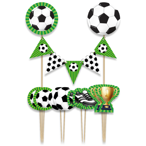 Taart Topper Set Voetbal