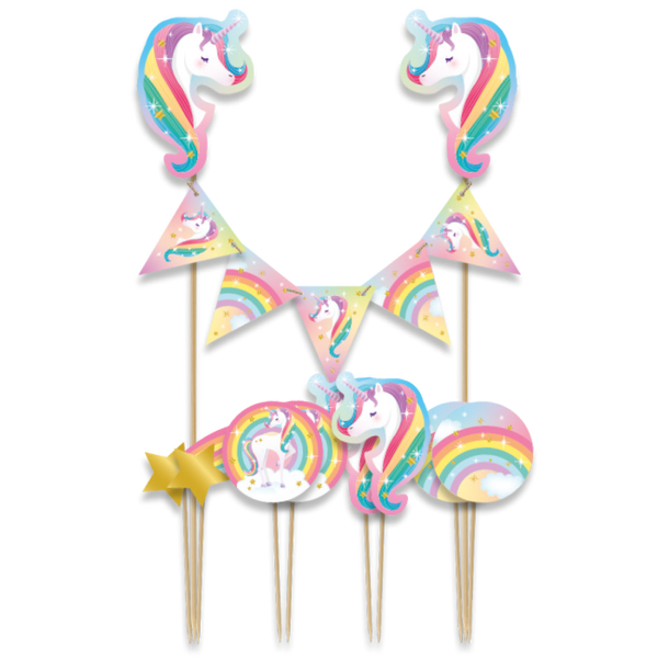 Taart Topper Set Unicorn