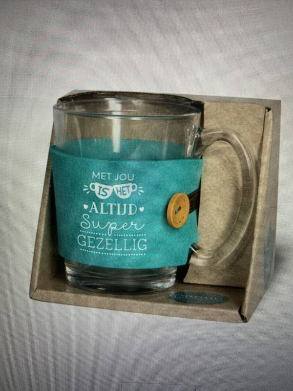 Theeglas “gezellig”