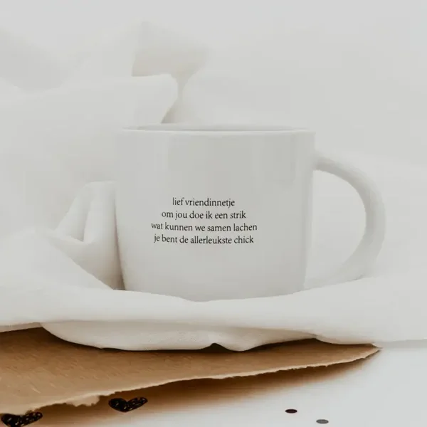 Mok "lief vriendinnetje"