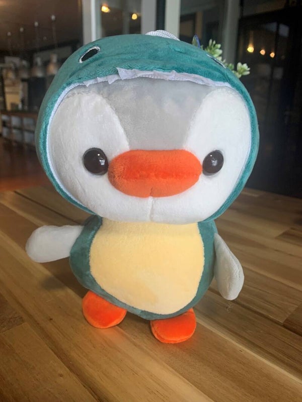 Knuffel pinguin draakje