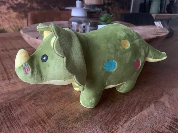 Dino knuffel groen