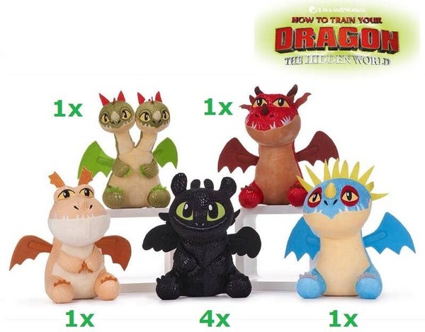 Hoe tem je een draak. Beige. 22 cm