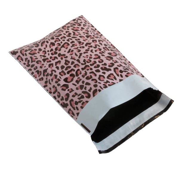 Verzendzakken Luipaard Roze Small