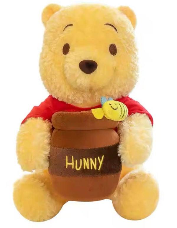Knuffel met honingpot 35 cm