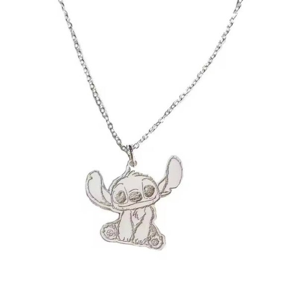 Stitch ketting zilver