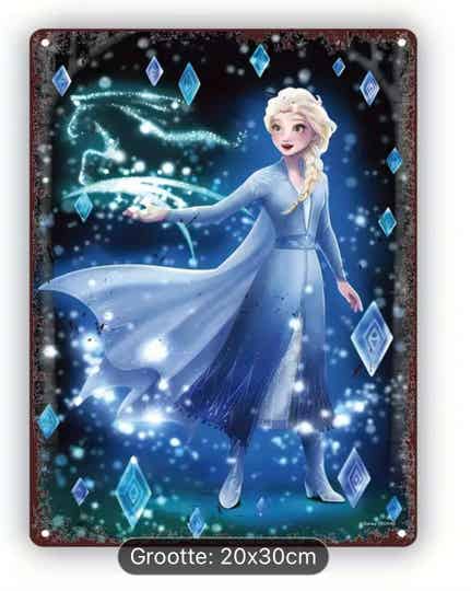 Metalen Bord Elsa Frozen
