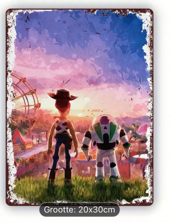 Metalen bord Toy Story