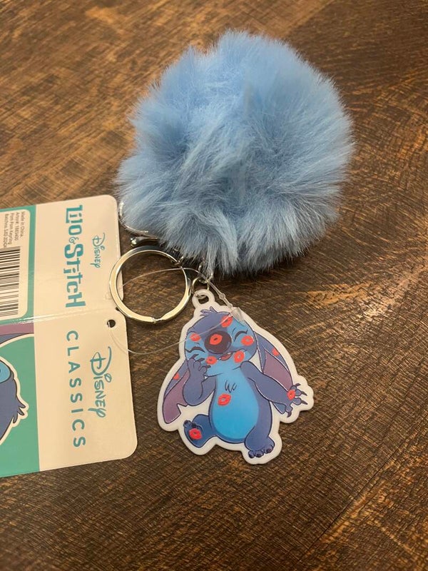 Sleutelhanger Stitch bol blauw/paars