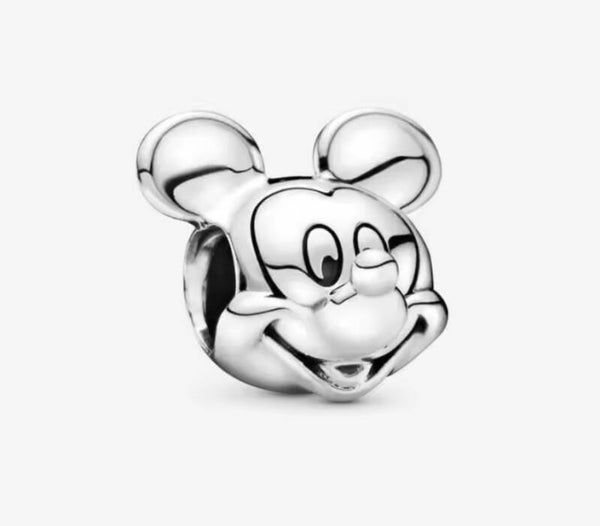 Bedel hoofd Mickey zilver