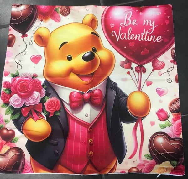 Kussen Winnie the Pooh harten 45x45cm