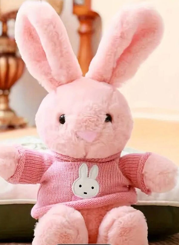 Geboorte konijn Roze 30cm