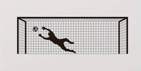 Voetbal goal muur sticker